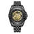 Met de hand gemonteerd, beperkt verkrijgbaar, automatisch Tachymeter Sports Black-horloge van Anthony James