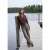 Broek met High Waist en Wide Leg pijpen in een Loose Fit pasvorm