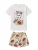 Gisela Pyjama  geel / groen / rood / offwhite