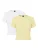 PIECES Shirt ‘PCAmelia’  geel / wit