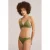 WE Fashion voorgevormde bikinitop met textuur olijfgroen