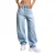 Wide Leg Jeans Middelhoge Taille Dames It’s Basic Ivy Skater