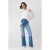 TRENDYOLMİLLA Dames Blauw Effen Flared Hoge taille Jeans