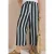 Cecil Dames Broek met High Waist en Wide Leg pijpen met strepen in Groen
