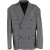 Balenciaga Double-Breasted Oversized geruite blazer in grijze viscose