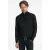 John Varvatos Grand Birdseye Half Zip In Ctn Cash Black