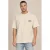 Kultivate oversized T-shirt met backprint – zand