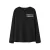 NAME IT KIDS rechtvallende longsleeve met backprint – zwart