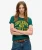 Varsity T-shirt met Flockprint en Aansluitende Pasvorm Groen