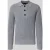 Bugatti Gebreide pullover met platte kraag en knoopsluiting