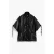 Leren poncho met koorden vrouw Desigual