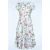 Topvintage Exclusive ~ Rosa floral swing jurk in lichtblauw