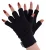 THMO dames fleece gevoerde thermo vingerloze handschoenen – Zwart