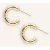 Notre-V Sieraden Earrings Small Goudkleurig