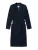 SCHIESSER Badjas lang  ‘ Feather Terry ‘  donkerblauw