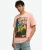 Travel Postcard T-shirt Roze