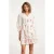 Smashed Lemon 24081 geborduurde te jurk met bloemmotief |