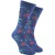 Katoenen Kroonontwerp Unisex Sokken – Blauw