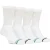 Heren Bamboe Sportsokken in Zwart & Wit | Farah | 4-Pack | Diabetesvriendelijke Sportsokken met Glad Teengedeelte & Losse Bovenkant | Tennis Gym Hardloopsokken – Wit