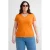 Anytime T-shirt met V-hals oranje