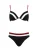 OLYMPIA Bikini  merlot / zwart / wit