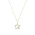 Luxenter Sterling Zilver 925 collier met witte parelmoer afgewerkt in 18K geelgoud – Adala