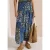 Cecil Dames Midirok met grafisch patroon in Blauw