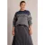 Yest Curve Plus Size noorse trui met glitters – grijs/blauw