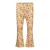 Koko Noko flared gebloemde legging geel