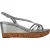 Prada Platform Wedge Sandalen in Zilver Leer
