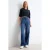 TRENDYOLMİLLA Dames Donkerblauw Effen Wijde pijp Hoge taille Jeans
