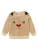 NAME IT Trui ‘NMNRkolo’  mokka / stone grey / rood / zwart