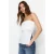 TRENDYOLMİLLA Dames Wit Effen Mouwloos Getailleerd Blouses
