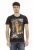 Vintage Kunstprint T-shirt Korte Mouwen Ronde Hals