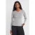 Dames Slim Fit V-Hals Ribbelsweater