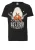 LOGOSHIRT Shirt ‘Say Your Prayers’  grijs / lichtgrijs / donkeroranje / zwart