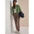 Mid Waist Slim Leg Hose in casual pasvorm