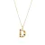 Luxenter Halsketting met Veelkleurige Zirkonia 18k goud afwerking – Alfabet