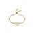 Luxenter armband in wit parelmoer afgewerkt in 18K geel goud – Alfabet