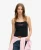 Superdry Vrouwen Sportswear Aansluitend Camitopje met Logo Zwart