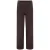 KIDS ONLY GIRL wide leg casual broek met textuur donkerbruin