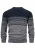 INDICODE JEANS Trui  donkerblauw / lichtgrijs