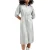 AllSaints Osa Denim Dress Metallic Silver