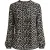 Blouse met lange mouwen, abstracte print en subtiele plooien.