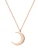 Hey Happiness Ketting ‘Halbmond’  rose-goud