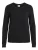 VIRIL O-NECK L/S  KNIT TOP – NOOS Dames Trui Black –