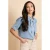 G-maxx blouse light blue denim