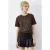 Crew Neck Geometrisch Pailletten Bedrukt T-Shirt