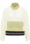 Mymo Windbreaker Dames olijf wol wit