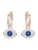 Swarovski Oorbellen ‘Symbolica’  kobaltblauw / rose-goud / zwart / wit